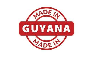 gemacht im Guyana Gummi Briefmarke vektor