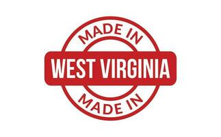 gemacht im Westen Virginia Gummi Briefmarke vektor