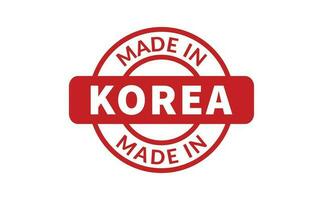 gemacht im Korea Gummi Briefmarke vektor