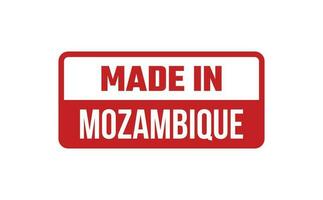 gemacht im Mozambique Gummi Briefmarke vektor