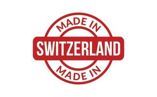 gemacht im Schweiz Gummi Briefmarke vektor