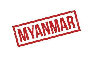 Myanmar Gummi Briefmarke Siegel Vektor