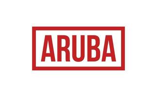 Aruba Gummi Briefmarke Siegel Vektor