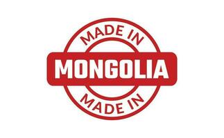 gemacht im Mongolei Gummi Briefmarke vektor