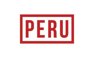 Peru Gummi Briefmarke Siegel Vektor