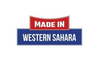 gemacht im Western Sahara Siegel Vektor