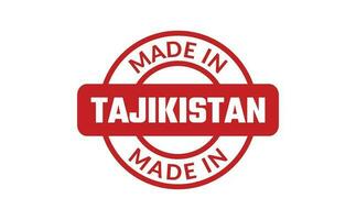 gemacht im Tadschikistan Gummi Briefmarke vektor