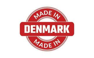 gemacht im Dänemark Gummi Briefmarke vektor