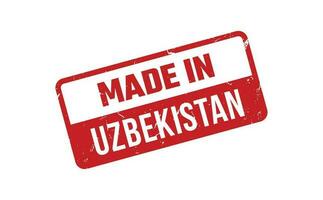 gemacht im Usbekistan Gummi Briefmarke vektor