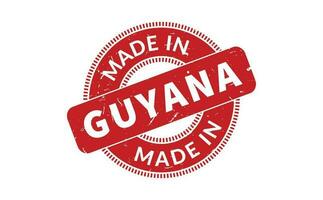 gemacht im Guyana Gummi Briefmarke vektor