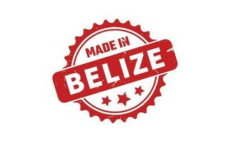 gemacht im belize Gummi Briefmarke vektor