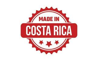gemacht im Costa Rica Gummi Briefmarke vektor