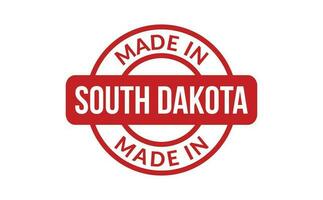 gemacht im Süd Dakota Gummi Briefmarke vektor