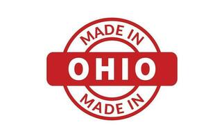 gemacht im Ohio Gummi Briefmarke vektor