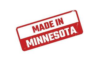 gemacht im Minnesota Gummi Briefmarke vektor