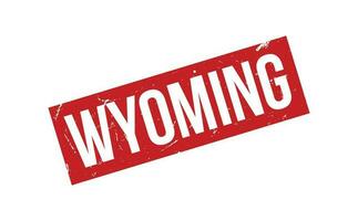 Wyoming Gummi Briefmarke Siegel Vektor