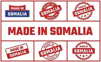 gemacht im Somalia Gummi Briefmarke einstellen vektor