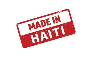 gemacht im Haiti Gummi Briefmarke vektor