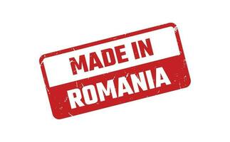 gemacht im Rumänien Gummi Briefmarke vektor