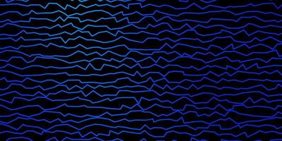 mörkblå vektorbakgrund med böjda linjer färgglad abstrakt illustration med lutningskurvor mönster för broschyrer broschyrer vektor