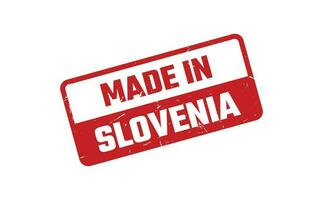 gemacht im Slowenien Gummi Briefmarke vektor