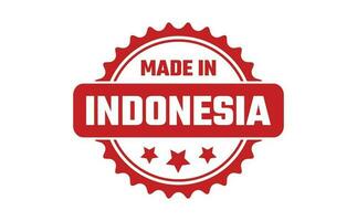 gemacht im Indonesien Gummi Briefmarke vektor