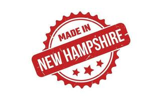 gemacht im Neu Hampshire Gummi Briefmarke vektor