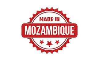 gemacht im Mozambique Gummi Briefmarke vektor