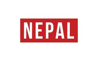 Nepal Gummi Briefmarke Siegel Vektor