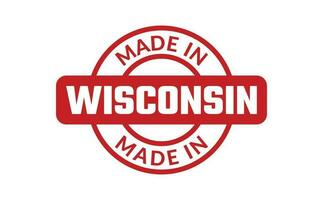 gemacht im Wisconsin Gummi Briefmarke vektor