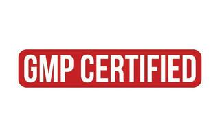 gmp zertifiziert Gummi Briefmarke Siegel Vektor