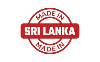 gemacht im sri Lanka Gummi Briefmarke vektor