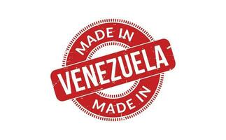 gemacht im Venezuela Gummi Briefmarke vektor