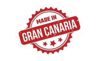 gemacht im gran Canaria Gummi Briefmarke vektor