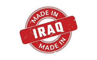 gemacht im Irak Gummi Briefmarke vektor
