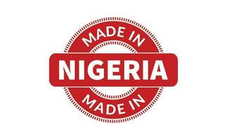 gemacht im Nigeria Gummi Briefmarke vektor