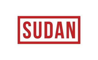 Sudan Gummi Briefmarke Siegel Vektor