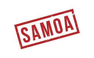 Samoa Gummi Briefmarke Siegel Vektor