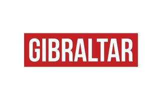 Gibraltar Gummi Briefmarke Siegel Vektor
