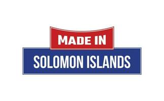 gemacht im Solomon Inseln Siegel Vektor