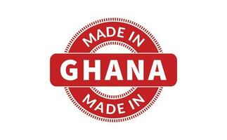 gemacht im Ghana Gummi Briefmarke vektor