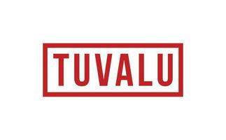 Tuvalu Gummi Briefmarke Siegel Vektor