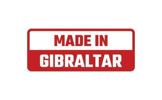 gemacht im Gibraltar Gummi Briefmarke vektor