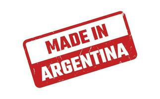 gemacht im Argentinien Gummi Briefmarke vektor