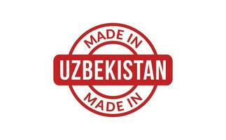 gemacht im Usbekistan Gummi Briefmarke vektor