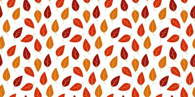 vektor sömlös mönster av höst löv. höst bakgrund