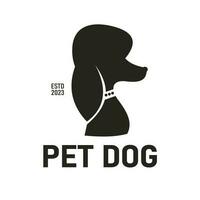 schön Pudel Silhouette Design Inspiration, Haustier Hund, können Sein benutzt durch Hund Liebhaber im Haustier Geschäfte vektor