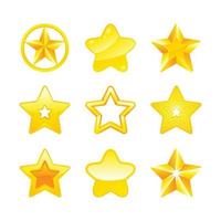 verschiedene goldene Sterne Symbol Teil 2