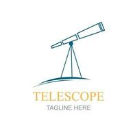 teleskop logotyp och symbol design vektor mall