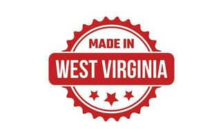gemacht im Westen Virginia Gummi Briefmarke vektor